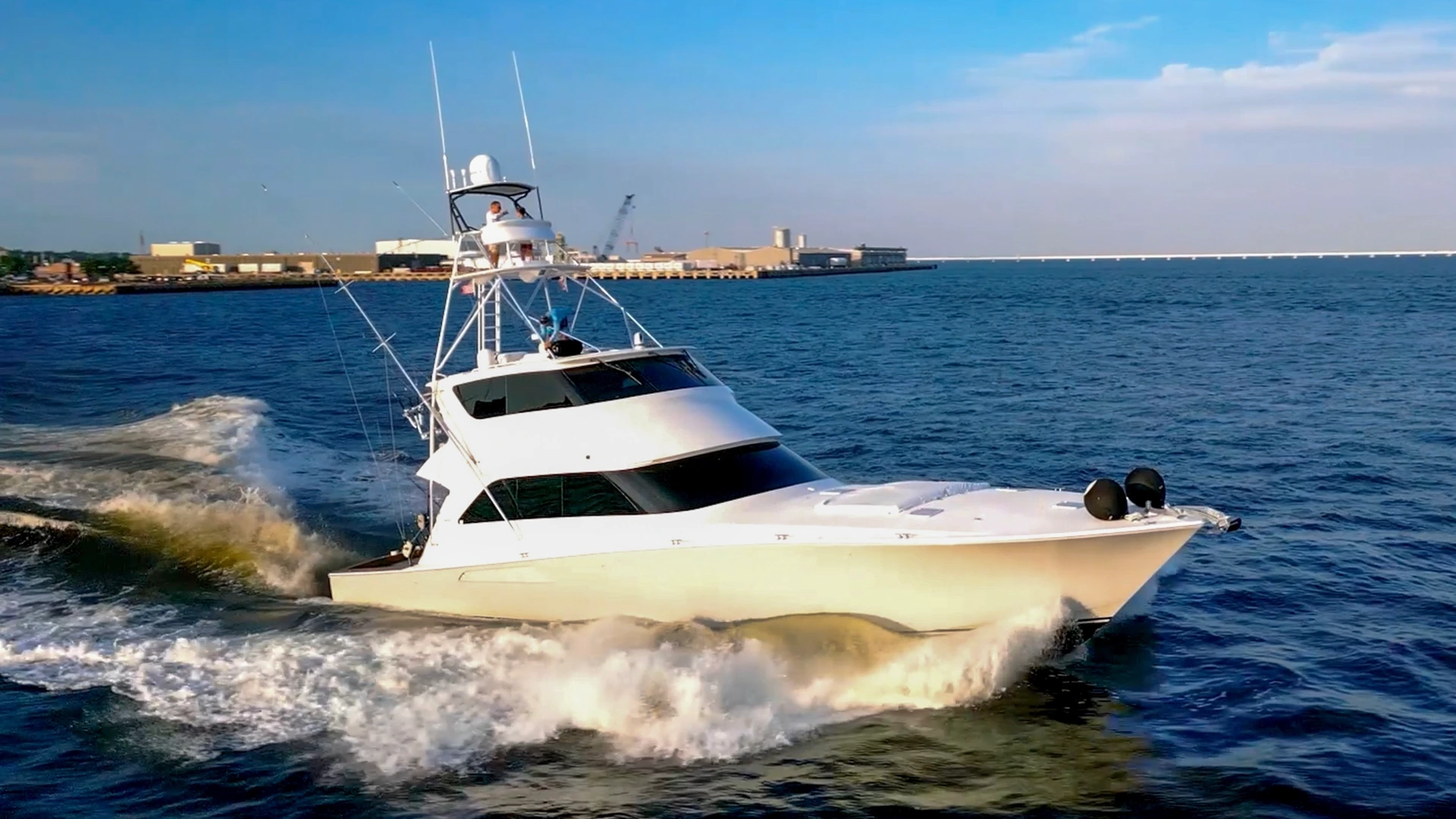 2007 Viking 74 Enclosed Bridge Never Settle Yacht For Sale