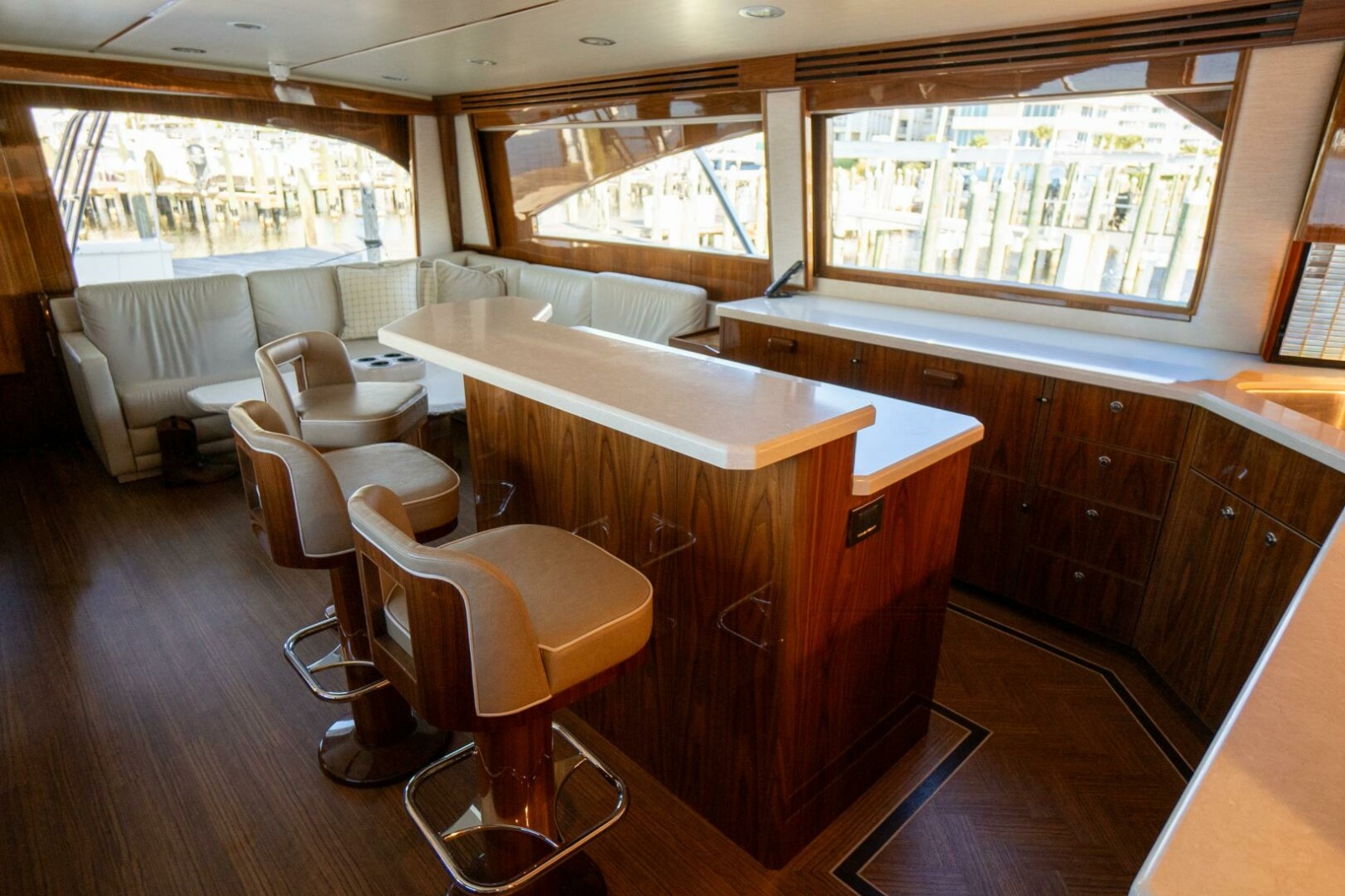 2021 Viking 72 Enclosed Bridge Photo